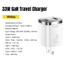 Bộ sạc GAN ESSAGER 33W USB-A + Type-C, hỗ trợ PPS PD3.0, QC4.0, 2.4A, sạc nhanh du lịch AFC 10