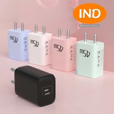 Bộ sạc Macaron Type C 45W sạc nhanh, đa năng tường di động, tương thích rộng rãi 3 Bộ sạc Macaron Type C 45W sạc nhanh, đa năng tường di động, tương thích rộng rãi 3