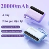 Bộ sạc mini du lịch 10.000-20.000mAh có dây, sạc nhiều thiết bị, giá ưu đãi 185k 5