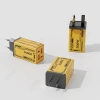 Bộ sạc nhanh 200W GaN 4 cổng 2USB+2Type‑C, đầu sạc EU/US/UK, du lịch đa năng 5