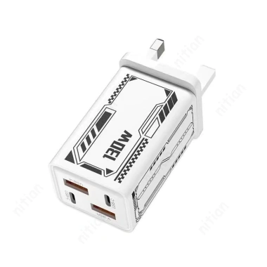 Bộ sạc nhanh 200W GaN 4 cổng 2USB+2Type‑C, đầu sạc EU/US/UK, du lịch đa năng 9 Bộ sạc nhanh 200W GaN 4 cổng 2USB+2Type‑C, đầu sạc EU/US/UK, du lịch đa năng 9