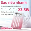 Bộ sạc nhanh 22.5W + Pin cầm tay 50.000mAh An toàn 3C, đa lớp bảo vệ, giá 299.999₫ 2