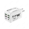 Bộ sạc nhanh 240W đa cổng 4 USB và 2 Type C, hỗ trợ giao thức đầy đủ, phù hợp du lịch EU Mỹ UK, cắm tường 9