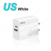 Bộ sạc nhanh 240W GaN USB-Type C cổng kép, hỗ trợ EU/Mỹ/UK, đầu sạc du lịch 8