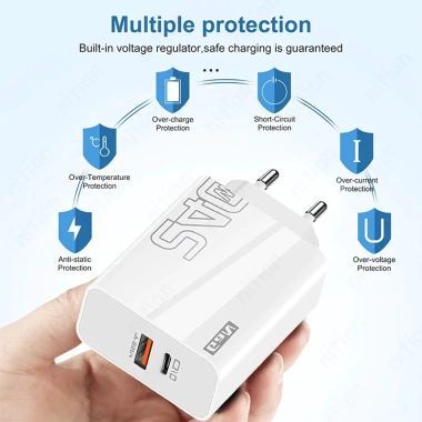 Bộ sạc nhanh 240W USB‑C GaN EU/US/UK – Sạc nhanh cho điện thoại, laptop, tablet