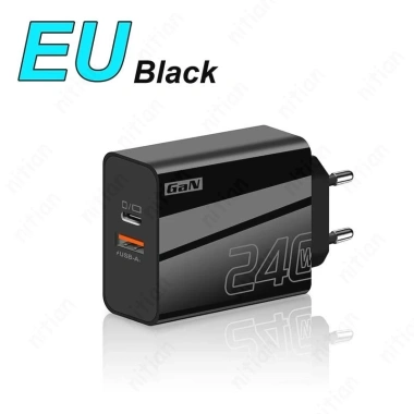 Bộ sạc nhanh 240W USB‑C GaN EU/US/UK – Sạc nhanh cho điện thoại, laptop, tablet