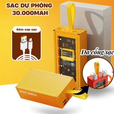 Bộ Sạc Nhanh 30.000mAh 2 Cổng PD+QC 120W - Dung Lượng Lớn, An Toàn, Tiện Lợi 8