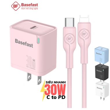 Bộ sạc nhanh 30W Basefast cho iPhone 11‑14, chống quá tải nhiệt, chỉ 199.000₫ 9