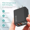 Bộ sạc nhanh 4 cổng USB TypeC 120W EU/US/UK - An toàn, đa năng, phù hợp du lịch điện thoại 3