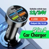 Bộ sạc nhanh 5 cổng 250W USB 3.1A cho iPhone, Samsung, xe hơi - Giá chỉ 27.000₫