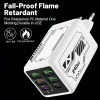Bộ sạc nhanh 6 cổng 240W USB‑PD Mech – 6 trong 1, hỗ trợ EU/US/UK, sạc du lịch 3
