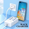 Bộ sạc nhanh 6 cổng 35W USB EU/US - Sạc nhanh điện thoại văn phòng, nhà, trường du lịch 3