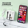 Bộ sạc nhanh 7in1 PD66W 2 USB + 2 Type-C, 3 cáp tự ngắt, sạc cho điện thoại và tablet, giá 145.000₫ 3