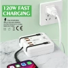 Bộ sạc nhanh 7in1 PD66W 2 USB + 2 Type-C, 3 cáp tự ngắt, sạc cho điện thoại và tablet, giá 145.000₫ 6
