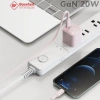 Bộ sạc nhanh Basefast 27W siêu bền, chống gãy gập cho iPhone XS Max‑14 20W/30W 8