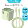 Bộ sạc nhanh Basefast GaN 20W mini, kèm cáp silicone, tương thích iPhone X/11/12/13/14 Pro Max - Giá chỉ 269.000₫ 4