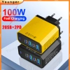 Bộ sạc nhanh đa cổng 100W 2USB+2PD 4 trong 1, hỗ trợ iOS, Micro Type-C, du lịch - Giá chỉ 208.128 đ