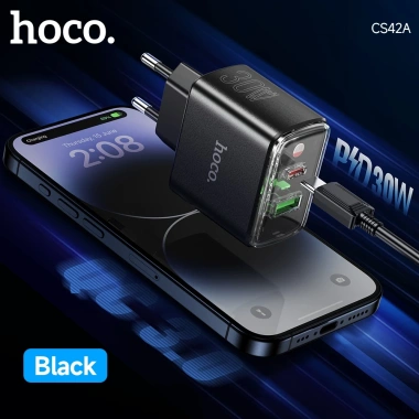 Bộ sạc nhanh HOCO CS42A PD30W Type-C cổng kép QC 3.0 EU Plug - iPhone 11/12/Pro Max, Xiaomi, Samsung, giá 198.000đ