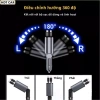 Bộ sạc nhanh ô tô 4 in 1 120W - Tẩu xoay 180 do, LED hiển thị điện áp, chỉ 225k 7