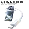 Bộ sạc nhanh PD 30W cho iPhone 15/16, cáp dệt dù Type-C to Type-C, không nóng máy 5