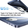 Bộ sạc nhanh PD 30W cho iPhone 15/16, cáp dệt dù Type-C to Type-C, không nóng máy 6