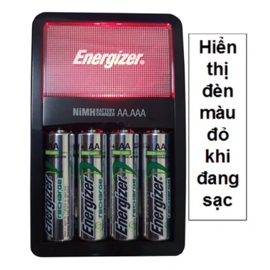 Bộ sạc nhanh tự ngắt Energizer CHVCM4 kèm 4 pin AA 2.000mAh hộp bảo quản 155.000đ 3