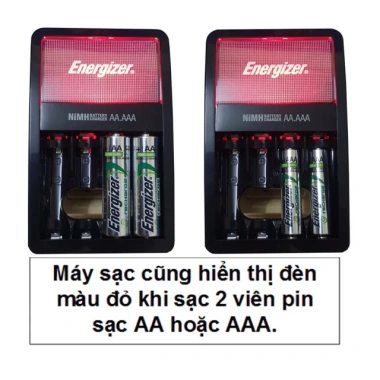 Bộ sạc nhanh tự ngắt Energizer CHVCM4 kèm 4 pin AA 2.000mAh hộp bảo quản 155.000đ 4