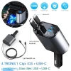 Bộ sạc ô tô 120W sạc nhanh USB Type‑C có dây rút, tương thích iPhone, giá 134.765₫ 9