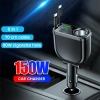 Bộ sạc ô tô 150W 6 trong 1, cáp kép Type-C 70cm, sạc nhanh cho Samsung, Huawei - Giá ưu đãi 258k 2