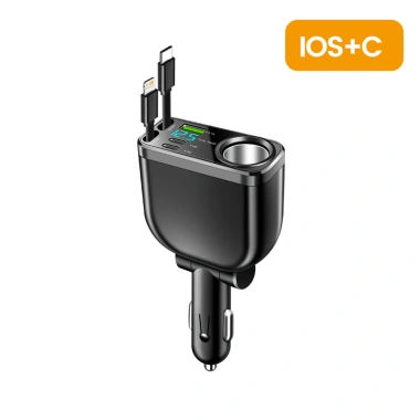 Bộ sạc ô tô 150W 6 trong 1, cáp kép Type-C 70cm, sạc nhanh cho Samsung, Huawei - Giá ưu đãi 258k 10 Bộ sạc ô tô 150W 6 trong 1, cáp kép Type-C 70cm, sạc nhanh cho Samsung, Huawei - Giá ưu đãi 258k 10