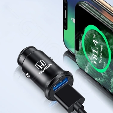 Bộ Sạc Ô Tô 2 Cổng USB 12-24V Sạc Nhanh cho Honda City, Civic, CRV, Brio, HRV, Jazz, Accord, Odyssey, Fit