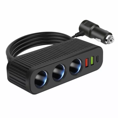 Bộ sạc ô tô 3 trong 1 USB sạc nhanh đa chức năng – Giá ưu đãi 82.500₫