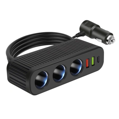 Bộ sạc ô tô 3 trong 1 USB sạc nhanh đa chức năng – Giá ưu đãi 82.500₫