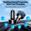 Bộ sạc ô tô 4 cổng USB nhanh iPhone Samsung Xiaomi, màn hình số - 100.100₫ 4