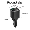 Bộ sạc ô tô 7 trong 1 USB Type-C sạc nhanh 120W, có cáp và đèn LED, 206.800 VND 5
