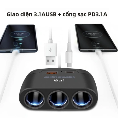 Bộ sạc ô tô đa chức năng 120W - Sạc nhanh USB và PD 12V/24V, Giá chỉ 151.444₫ 4