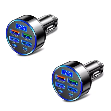 Bộ sạc ô tô PD QC3.0 sạc nhanh 5 cổng, màn hình kỹ thuật số - 1-6 ổ cắm, giá ưu đãi 57.200₫ 9 Bộ sạc ô tô PD QC3.0 sạc nhanh 5 cổng, màn hình kỹ thuật số - 1-6 ổ cắm, giá ưu đãi 57.200₫ 9