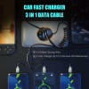 Bộ sạc ô tô siêu nhanh cho điện thoại, đầu sạc thuốc lá, chuyển đổi USB, bật lửa, giá ưu đãi 195k 5