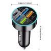 Bộ sạc ô tô USB C Type C 8 cổng siêu nhanh, phát hiện điện áp, hiển thị kỹ thuật số - Giá chỉ 83.600 VND 5