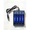 Bộ sạc pin 2-4 khe USB tích hợp, phù hợp micro, đồ chơi, đồng hồ, máy ảnh - Giá 60.000₫ 6