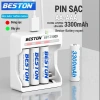 Bộ Sạc Pin AA AAA Beston C9.009 – Tự Ngắt Khi Đầy, Sạc Nhanh, Đèn Báo, Chính Hãng