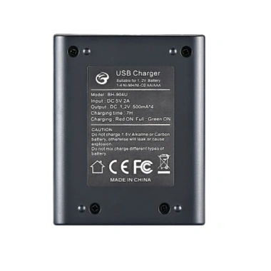 Bộ sạc pin AA AAA Bmax BH-904U Smart tự ngắt 4 cổng đa năng công suất cao giá 75.000