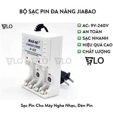 Bộ Sạc Pin Đa Năng Jiabao 2A/3A/9V - Sạc Nhanh, Giá Ưu Đãi 99.750₫