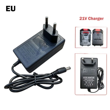 Bộ sạc pin Lithium YUNAUN 21V sạc nhanh, đa năng US/EU/UK/AU, công cụ nguồn 1A 8