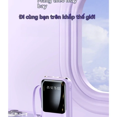 Bộ sạc pin mini 20.000mAh/10.000mAh sạc nhanh, dung lượng lớn, kèm đa dạng dây sạc - XM212 chỉ 95.475 VND