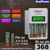 Bộ sạc pin SealPower MFIG-368 thông minh tự ngắt, pin Ni-MH 1.2V AA 3.300mAh / AAA 1.300mAh - Giá chỉ 139.000đ