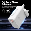 Bộ sạc siêu nhanh USB-C 120W EU US UK Du lịch đa năng 2 cổng PD67W+QC3.0 kèm cáp 3