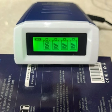 Bộ sạc thông minh Doublepow tự động ngắt khi pin đầy, sạc AA/AAA 1.200mA-3.300mA 140k 2