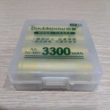 Bộ sạc thông minh Doublepow tự động ngắt khi pin đầy, sạc AA/AAA 1.200mA-3.300mA 140k 10