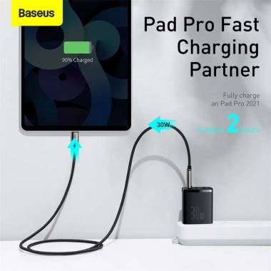 Bộ sạc USB Baseus 30W QC3.0 PD3.0 Type-C - Sạc nhanh iPhone 15 Pro Max & Samsung, giá chỉ 359.000₫ 3
